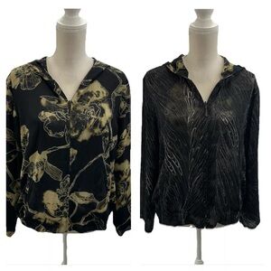 Two Side Wear Cheer Hooded Full Zip Jacket Women’s Large Wearable Art